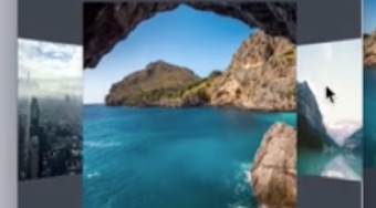 Coverflow transition