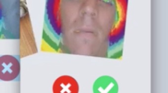 Tinder style transition